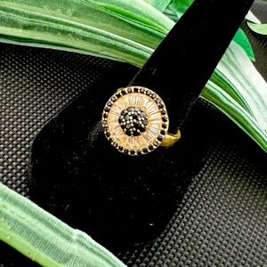Black & White Zirconia Ring